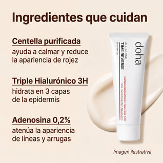 Doha™ | Crema Time Reverse (Todo en uno) | Con Centella Asiática